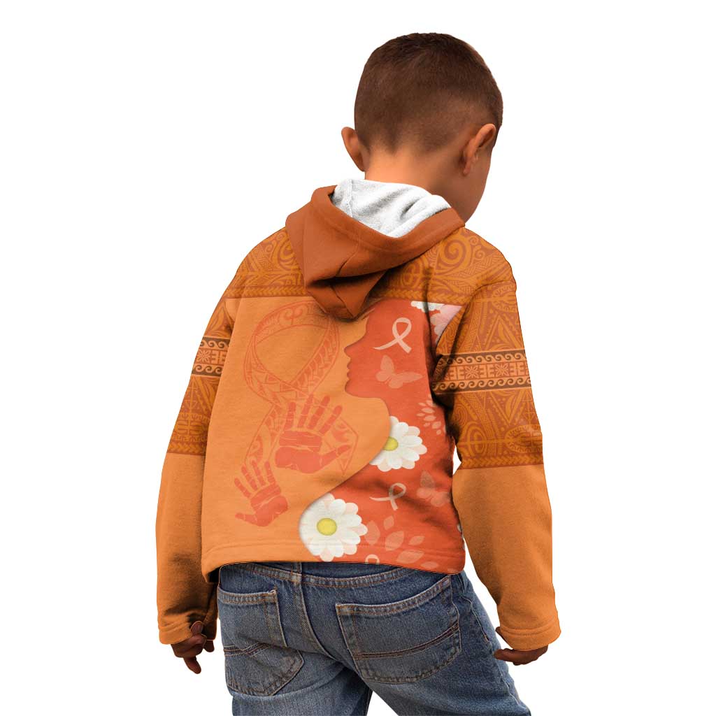 International Day for the Elimination of Violence Against Women Kid Hoodie Polynesian Pattern LT03 - Polynesian Pride
