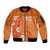 International Day for the Elimination of Violence Against Women Sleeve Zip Bomber Jacket Polynesian Pattern