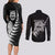 New Zealand World Cup 2023 Couples Matching Long Sleeve Bodycon Dress and Long Sleeve Button Shirt Aotearoa Champion Rugby with Silver Fern Maori Ethnic Pattern LT03 - Polynesian Pride