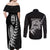 New Zealand World Cup 2023 Couples Matching Off Shoulder Maxi Dress and Long Sleeve Button Shirt Aotearoa Champion Rugby with Silver Fern Maori Ethnic Pattern LT03 - Polynesian Pride