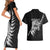 New Zealand World Cup 2023 Couples Matching Short Sleeve Bodycon Dress and Hawaiian Shirt Aotearoa Champion Rugby with Silver Fern Maori Ethnic Pattern LT03 - Polynesian Pride