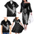 New Zealand World Cup 2023 Family Matching Off Shoulder Long Sleeve Dress and Hawaiian Shirt Aotearoa Champion Rugby with Silver Fern Maori Ethnic Pattern LT03 - Polynesian Pride