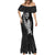 New Zealand World Cup 2023 Mermaid Dress Aotearoa Champion Rugby with Silver Fern Maori Ethnic Pattern LT03 - Polynesian Pride