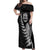 New Zealand World Cup 2023 Off Shoulder Maxi Dress Aotearoa Champion Rugby with Silver Fern Maori Ethnic Pattern LT03 Women Black - Polynesian Pride