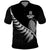 New Zealand World Cup 2023 Polo Shirt Aotearoa Champion Rugby with Silver Fern Maori Ethnic Pattern LT03 Black - Polynesian Pride