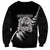 New Zealand World Cup 2023 Sweatshirt Aotearoa Champion Rugby with Silver Fern Maori Ethnic Pattern LT03 - Polynesian Pride