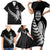 Custom New Zealand World Cup 2023 Family Matching Short Sleeve Bodycon Dress and Hawaiian Shirt Aotearoa Champion Rugby with Silver Fern Maori Ethnic Pattern LT03 - Polynesian Pride