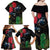 New Zealand Tui Family Matching Off Shoulder Maxi Dress and Hawaiian Shirt Guardians of the Hei Tiki - Maori Art and Plants