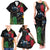 New Zealand Tui Family Matching Tank Maxi Dress and Hawaiian Shirt Guardians of the Hei Tiki - Maori Art and Plants