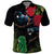 New Zealand Tui Polo Shirt Guardians of the Hei Tiki - Maori Art and Plants