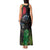 New Zealand Tui Tank Maxi Dress Guardians of the Hei Tiki - Maori Art and Plants