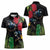 New Zealand Tui Women Polo Shirt Guardians of the Hei Tiki - Maori Art and Plants