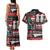 New Zealand Christmas Couples Matching Tank Maxi Dress and Hawaiian Shirt Maori Christmas Spirit - Meri Kirihimete