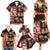 Hawaiian Christmas Family Matching Summer Maxi Dress and Hawaiian Shirt - Mele Kalikimaka Island Holiday Vibes - Black Red