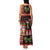 Hawaiian Christmas Family Matching Tank Maxi Dress and Hawaiian Shirt - Mele Kalikimaka Island Holiday Vibes - Black Red