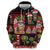 Hawaiian Christmas Hoodie - Mele Kalikimaka Island Holiday Vibes - Black Red