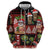 Hawaiian Christmas Hoodie - Mele Kalikimaka Island Holiday Vibes - Black Red