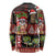 Hawaiian Christmas Long Sleeve Shirt - Mele Kalikimaka Island Holiday Vibes - Black Red