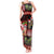 Hawaiian Christmas Tank Maxi Dress - Mele Kalikimaka Island Holiday Vibes - Black Red