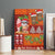 Hawaiian Christmas Canvas Wall Art - Mele Kalikimaka Island Holiday Vibes - Red Orange