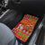 Hawaiian Christmas Car Mats - Mele Kalikimaka Island Holiday Vibes - Red Orange