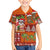 Hawaiian Christmas Family Matching Puletasi and Hawaiian Shirt - Mele Kalikimaka Island Holiday Vibes - Red Orange