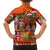 Hawaiian Christmas Family Matching Summer Maxi Dress and Hawaiian Shirt - Mele Kalikimaka Island Holiday Vibes - Red Orange