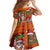 Hawaiian Christmas Family Matching Tank Maxi Dress and Hawaiian Shirt - Mele Kalikimaka Island Holiday Vibes - Red Orange