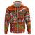 Hawaiian Christmas Hoodie - Mele Kalikimaka Island Holiday Vibes - Red Orange