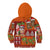 Hawaiian Christmas Kid Hoodie - Mele Kalikimaka Island Holiday Vibes - Red Orange