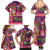 Hawaiian Christmas Family Matching Summer Maxi Dress and Hawaiian Shirt - Mele Kalikimaka Island Holiday Vibes - Pink Purple