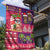 Hawaiian Christmas Garden Flag - Mele Kalikimaka Island Holiday Vibes - Pink Purple