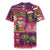 Hawaiian Christmas Rugby Jersey - Mele Kalikimaka Island Holiday Vibes - Pink Purple