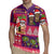 Hawaiian Christmas Rugby Jersey - Mele Kalikimaka Island Holiday Vibes - Pink Purple