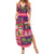 Hawaiian Christmas Summer Maxi Dress - Mele Kalikimaka Island Holiday Vibes - Pink Purple