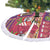 Hawaiian Christmas Tree Skirt - Mele Kalikimaka Island Holiday Vibes - Pink Purple