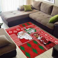 Australian Christmas Area Rug - Santa Koala Kangaroo and Holiday Cheer LT03 - Polynesian Pride