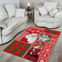 Australian Christmas Area Rug - Santa Koala Kangaroo and Holiday Cheer LT03 - Polynesian Pride