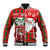 Australian Christmas Baseball Jacket - Santa Koala Kangaroo and Holiday Cheer