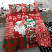 Australian Christmas Bedding Set - Santa Koala Kangaroo and Holiday Cheer LT03 - Polynesian Pride