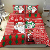 Australian Christmas Bedding Set - Santa Koala Kangaroo and Holiday Cheer LT03 - Polynesian Pride