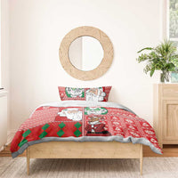 Australian Christmas Bedding Set - Santa Koala Kangaroo and Holiday Cheer LT03 - Polynesian Pride