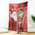 Australian Christmas Blanket - Santa Koala Kangaroo and Holiday Cheer