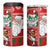 Australian Christmas 4 in 1 Can Cooler Tumbler - Santa Koala Kangaroo and Holiday Cheer