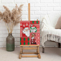 Australian Christmas Canvas Wall Art - Santa Koala Kangaroo and Holiday Cheer LT03 - Polynesian Pride