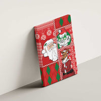 Australian Christmas Canvas Wall Art - Santa Koala Kangaroo and Holiday Cheer LT03 - Polynesian Pride