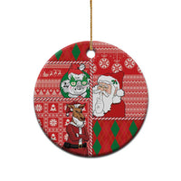Australian Christmas Ceramic Ornament - Santa Koala Kangaroo and Holiday Cheer LT03 - Polynesian Pride