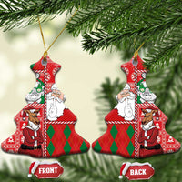 Australian Christmas Ceramic Ornament - Santa Koala Kangaroo and Holiday Cheer LT03 Christmas Tree Red - Polynesian Pride