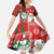 Australian Christmas Family Matching Off Shoulder Maxi Dress and Hawaiian Shirt - Santa Koala Kangaroo and Holiday Cheer