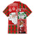 Australian Christmas Family Matching Off Shoulder Maxi Dress and Hawaiian Shirt - Santa Koala Kangaroo and Holiday Cheer